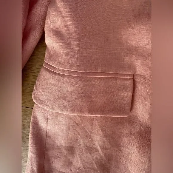 NWT ZARA LINEN BLAZER - Picture 9 of 9